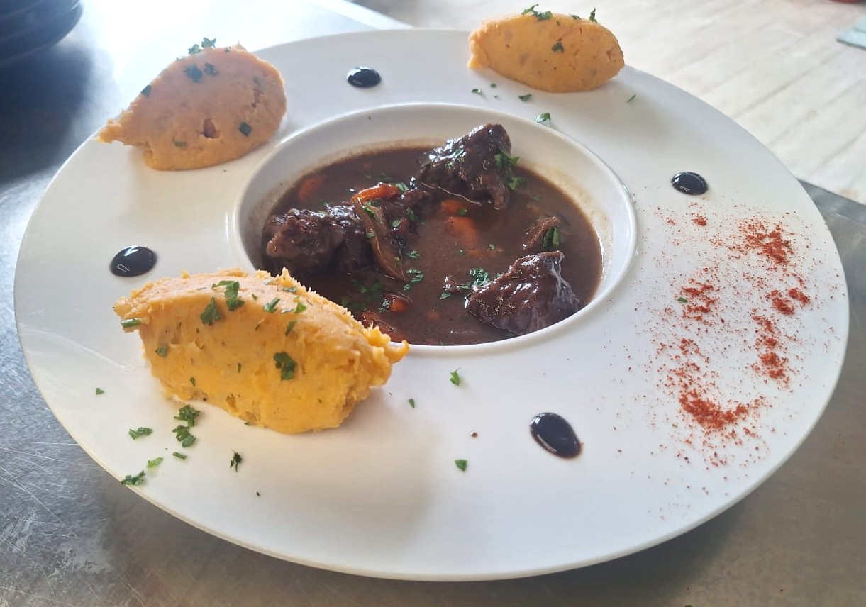 Joue de Boeuf et sa purée de patate douce